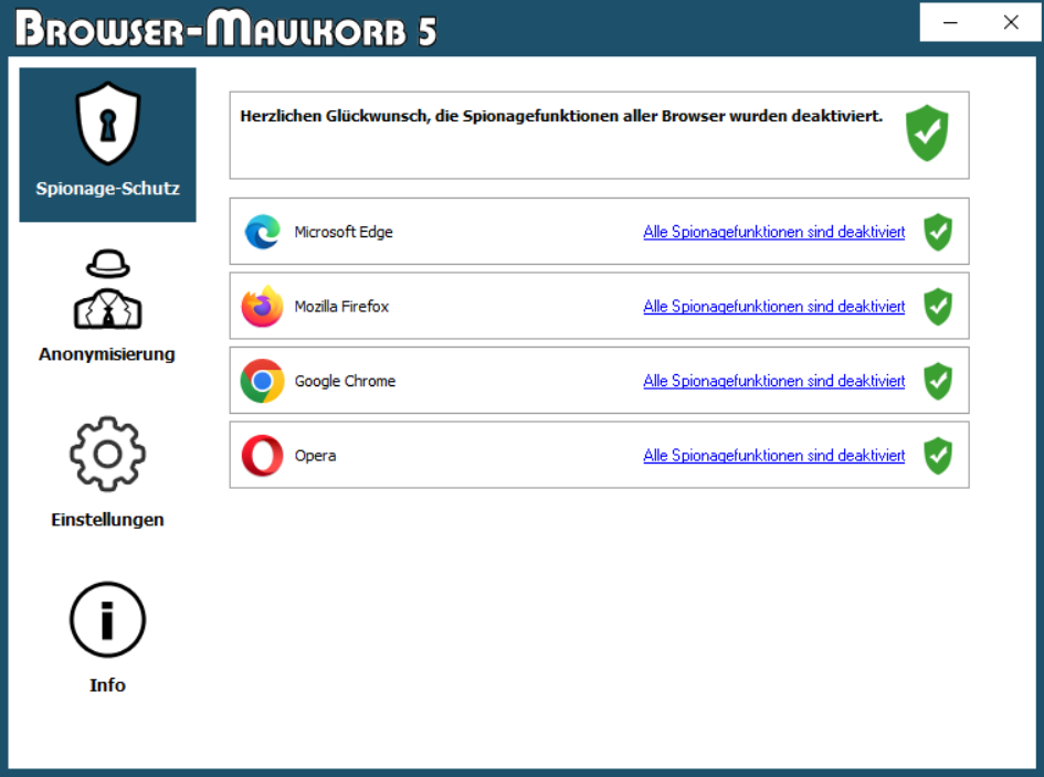 Browser-Maulkorb 5.0